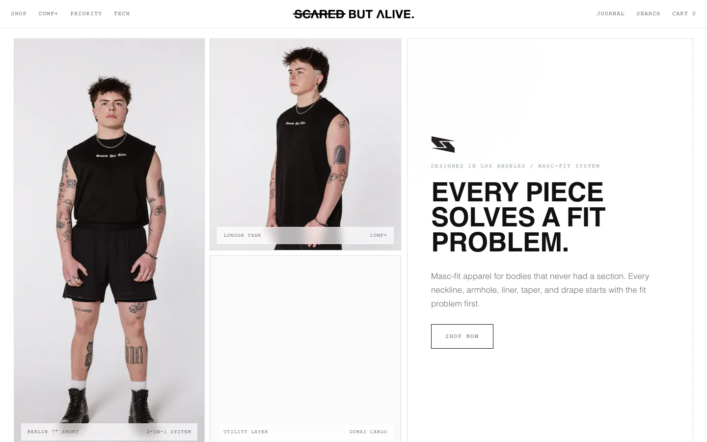 Scared But Alive — Shopify storefront