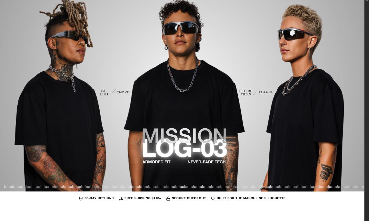 Scared But Alive clothing brand website designed by Gemini Haus